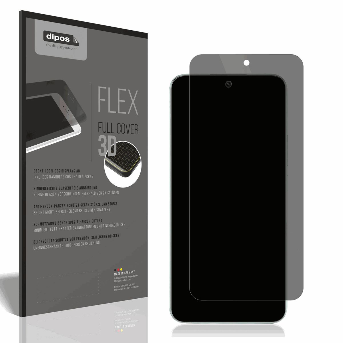 Full Cover Privacy Blickschutzfolie für Realme P3 5G