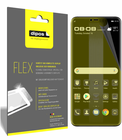 3x 3D Full Cover Schutzfolie für Huawei Porsche Design Mate 20 RS