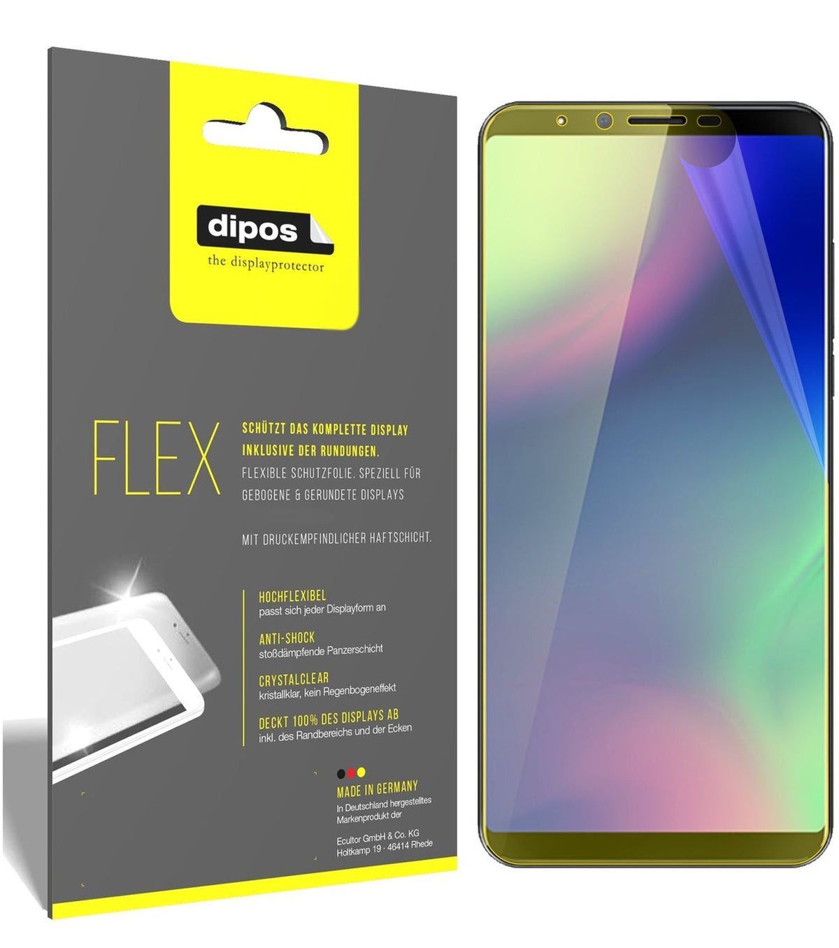 2x 3D Full Cover Schutzfolie für Cubot X18 Plus