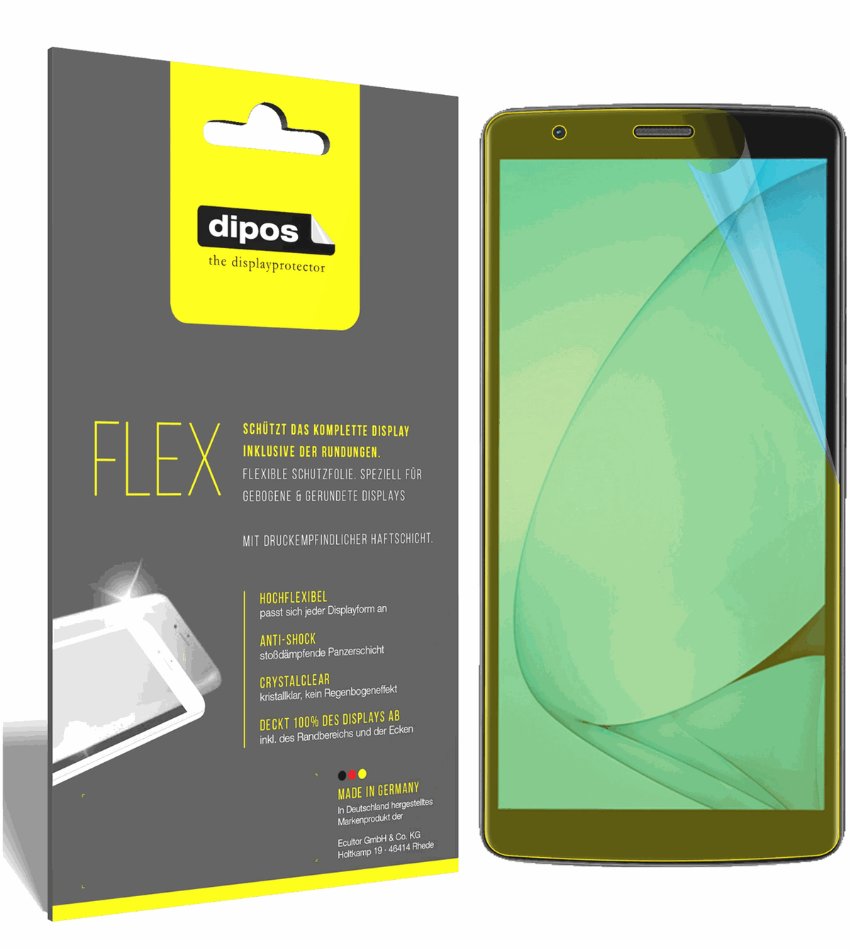3x 3D Full Cover Schutzfolie für Blackview A20