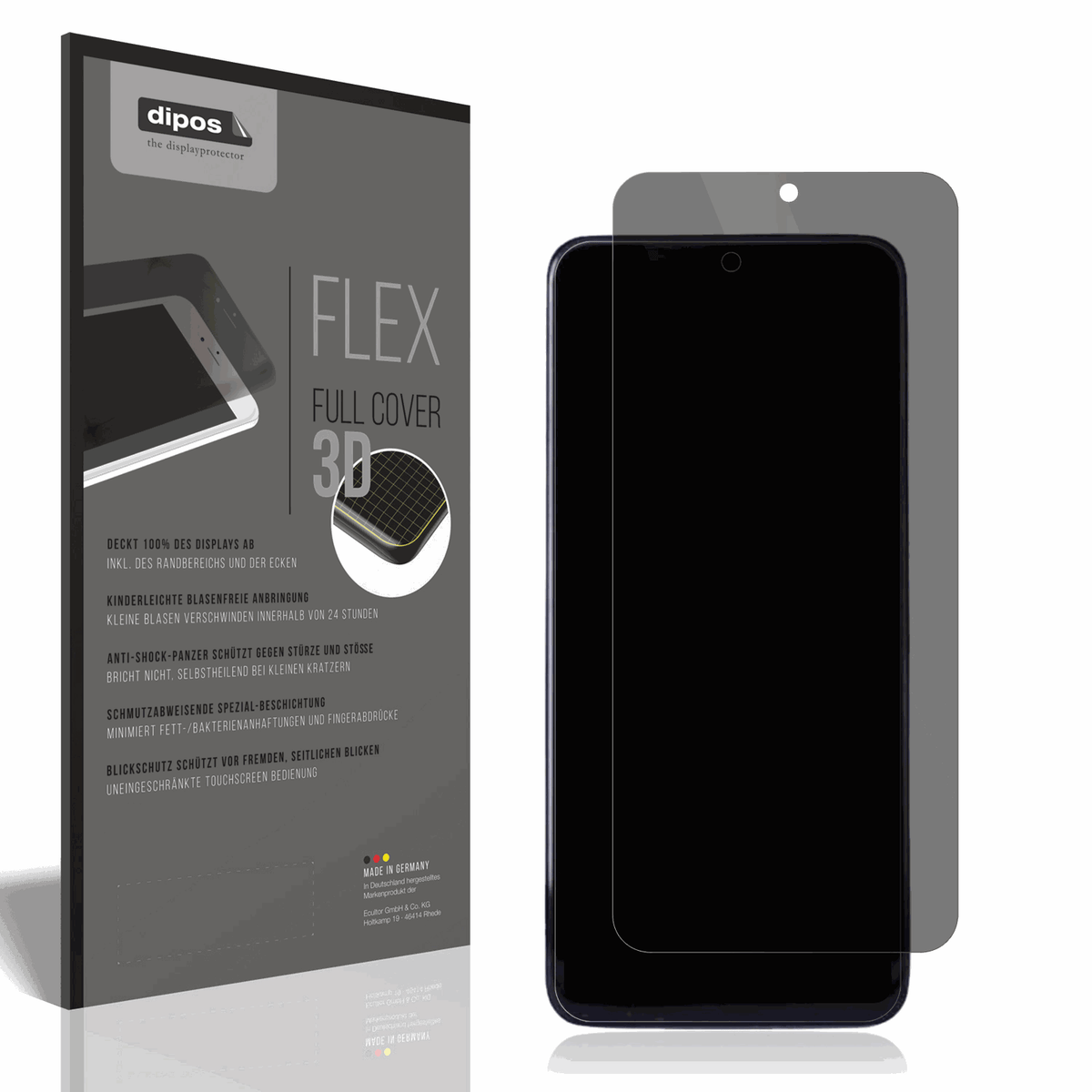Full Cover Privacy Blickschutzfolie für Oppo A5 2025