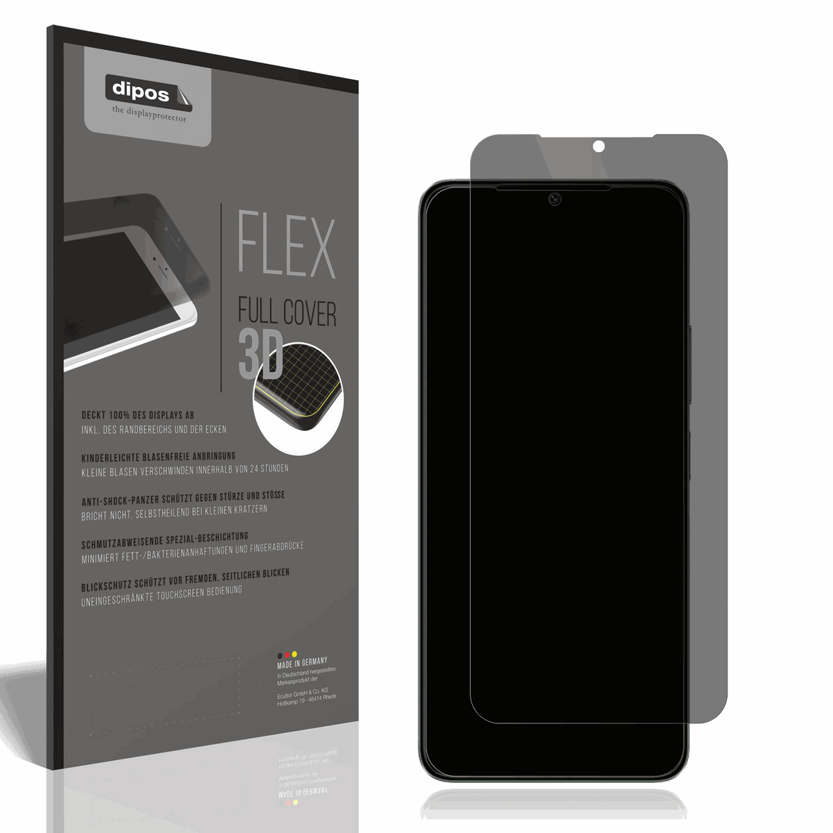 Full Cover Privacy Blickschutzfolie für Xiaomi Redmi A3