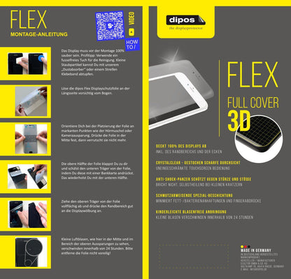 2x 3D Full Cover Schutzfolie für Denver SW-182