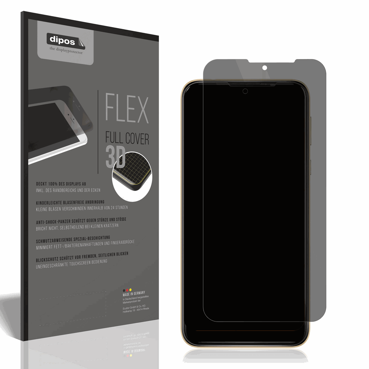 Full Cover Privacy Blickschutzfolie für Wiko Y81