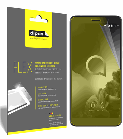 3x 3D Full Cover Schutzfolie für Alcatel 1C (2019)