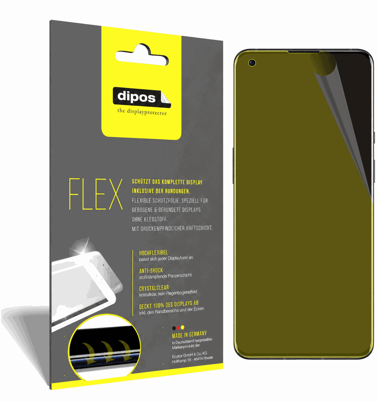 2x 3D Full Cover Schutzfolie für OnePlus 9