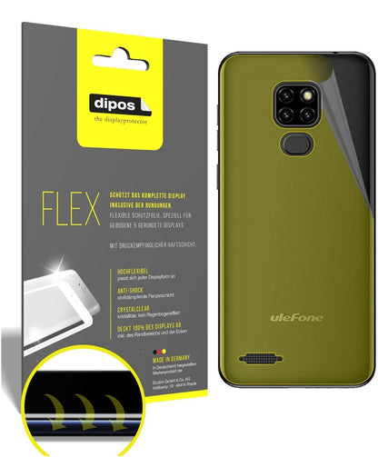 2x 3D Full Cover Schutzfolie für Ulefone Note 7P Rückseite