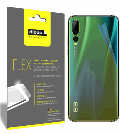 3x 3D Full Cover Schutzfolie für Elephone A5 Rückseite