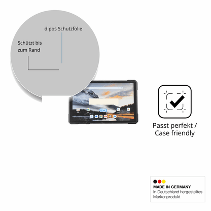 Schutzglasfolie mit optimaler Passform, zur Verwendung mit Hüllen geeignet