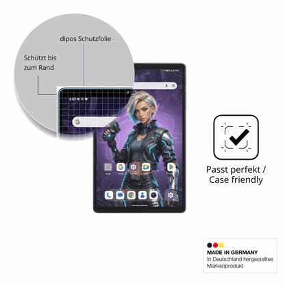 Schutzglasfolie mit optimaler Passform, zur Verwendung mit Hüllen geeignet