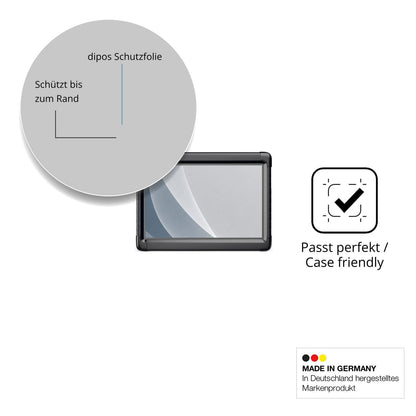 Schutzglasfolie mit optimaler Passform, zur Verwendung mit Hüllen geeignet