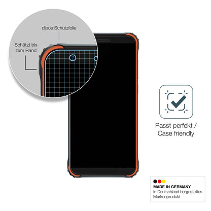 Schutzglasfolie mit optimaler Passform, zur Verwendung mit Hüllen geeignet