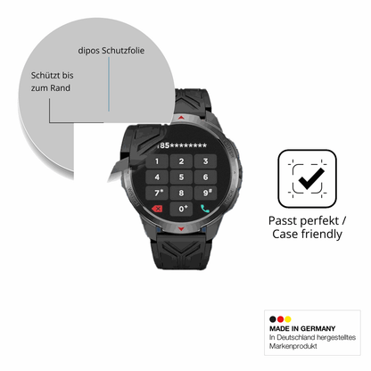 Schutzglasfolie mit optimaler Passform, zur Verwendung mit Hüllen geeignet