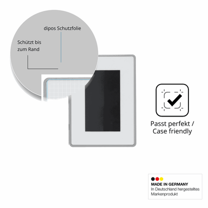 Schutzglasfolie mit optimaler Passform, zur Verwendung mit Hüllen geeignet