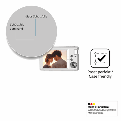 Schutzglasfolie mit optimaler Passform, zur Verwendung mit Hüllen geeignet