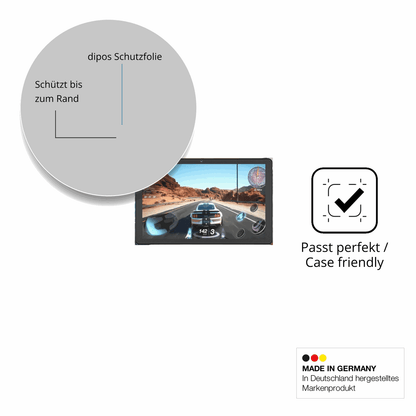 Schutzglasfolie mit optimaler Passform, zur Verwendung mit Hüllen geeignet
