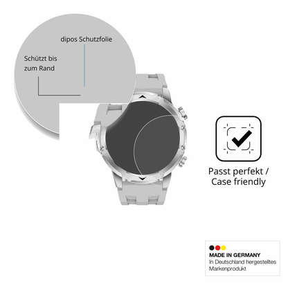 Schutzglasfolie mit optimaler Passform, zur Verwendung mit Hüllen geeignet