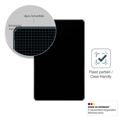 Schutzglasfolie mit optimaler Passform, zur Verwendung mit Hüllen geeignet