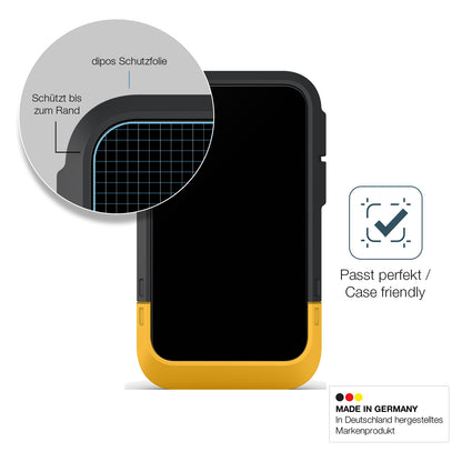 Schutzglasfolie mit optimaler Passform, zur Verwendung mit Hüllen geeignet