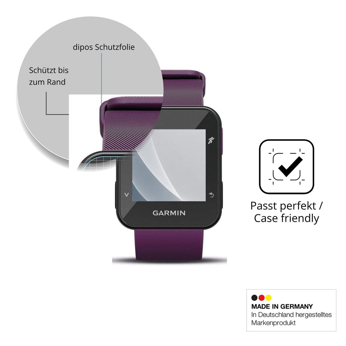 Schutzglasfolie mit optimaler Passform, zur Verwendung mit Hüllen geeignet