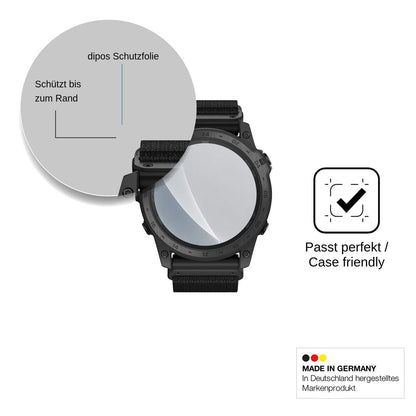 2x 9H Schutzfolie matt für Garmin tactix 7 Pro Ballistics Edition Panzerfolie