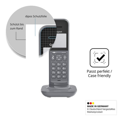 Schutzglasfolie mit optimaler Passform, zur Verwendung mit Hüllen geeignet