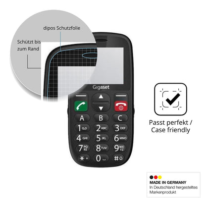 Schutzglasfolie mit optimaler Passform, zur Verwendung mit Hüllen geeignet