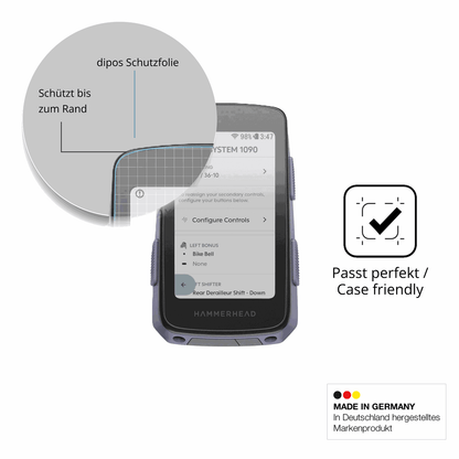 Schutzglasfolie mit optimaler Passform, zur Verwendung mit Hüllen geeignet