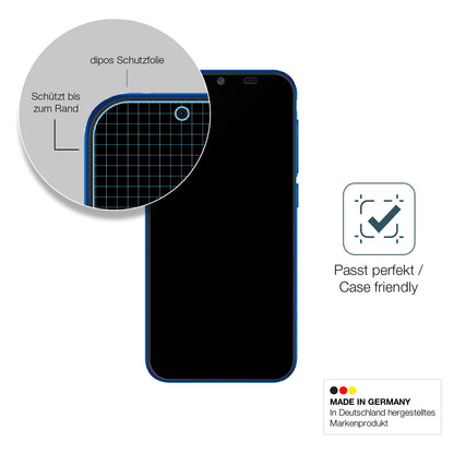 Schutzglasfolie mit optimaler Passform, zur Verwendung mit Hüllen geeignet