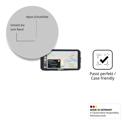 Schutzglasfolie mit optimaler Passform, zur Verwendung mit Hüllen geeignet