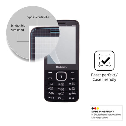 Schutzglasfolie mit optimaler Passform, zur Verwendung mit Hüllen geeignet