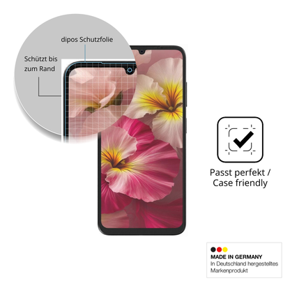 Schutzglasfolie mit optimaler Passform, zur Verwendung mit Hüllen geeignet