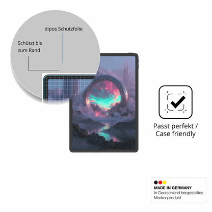 Schutzglasfolie mit optimaler Passform, zur Verwendung mit Hüllen geeignet