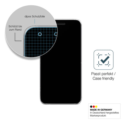 Schutzglasfolie mit optimaler Passform, zur Verwendung mit Hüllen geeignet
