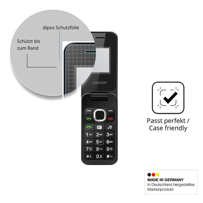 Schutzglasfolie mit optimaler Passform, zur Verwendung mit Hüllen geeignet