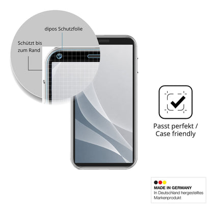Schutzglasfolie mit optimaler Passform, zur Verwendung mit Hüllen geeignet