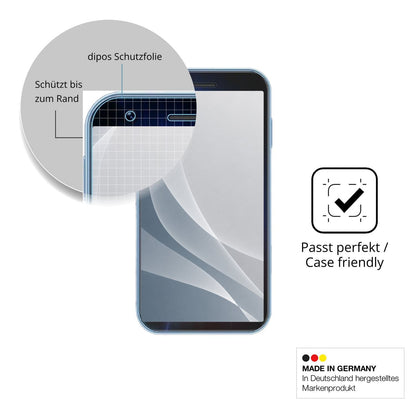 Schutzglasfolie mit optimaler Passform, zur Verwendung mit Hüllen geeignet