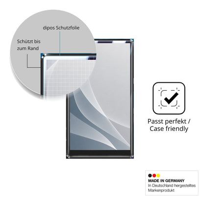 Schutzglasfolie mit optimaler Passform, zur Verwendung mit Hüllen geeignet