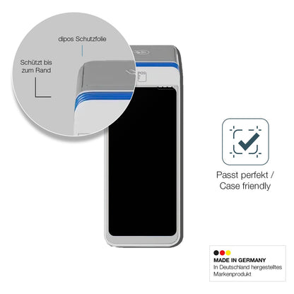 Schutzglasfolie mit optimaler Passform, zur Verwendung mit Hüllen geeignet