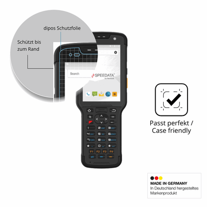 Schutzglasfolie mit optimaler Passform, zur Verwendung mit Hüllen geeignet