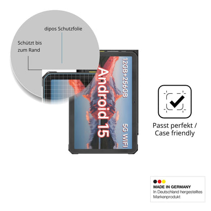 Schutzglasfolie mit optimaler Passform, zur Verwendung mit Hüllen geeignet