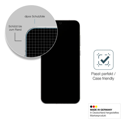 Schutzglasfolie mit optimaler Passform, zur Verwendung mit Hüllen geeignet
