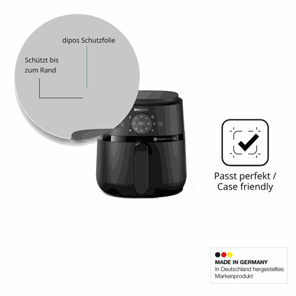Schutzglasfolie mit optimaler Passform, zur Verwendung mit Hüllen geeignet