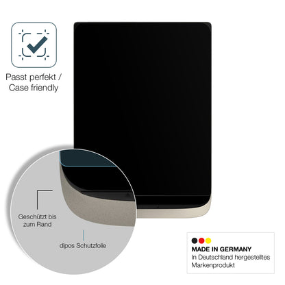 Schutzglasfolie mit optimaler Passform, zur Verwendung mit Hüllen geeignet