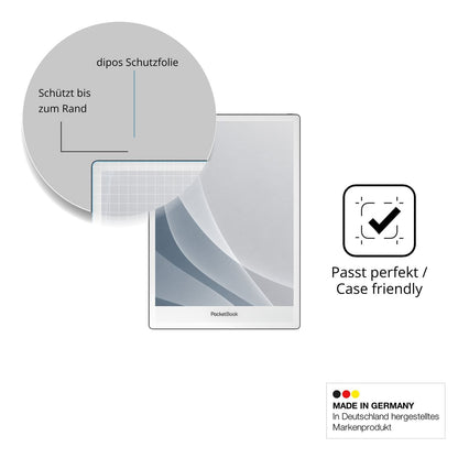 Schutzglasfolie mit optimaler Passform, zur Verwendung mit Hüllen geeignet