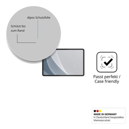 Schutzglasfolie mit optimaler Passform, zur Verwendung mit Hüllen geeignet