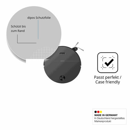 Schutzglasfolie mit optimaler Passform, zur Verwendung mit Hüllen geeignet