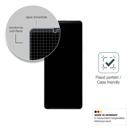 Schutzglasfolie mit optimaler Passform, zur Verwendung mit Hüllen geeignet