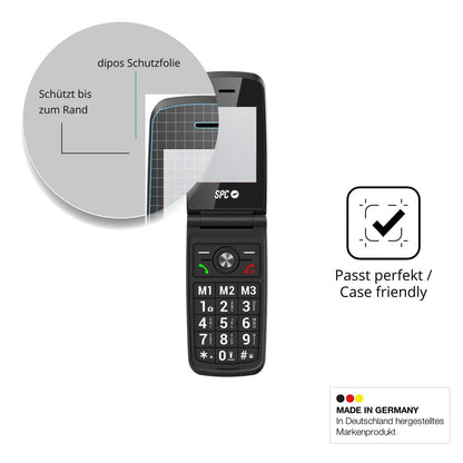 Schutzglasfolie mit optimaler Passform, zur Verwendung mit Hüllen geeignet