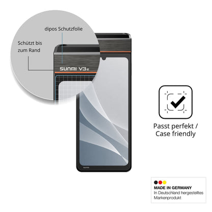 Schutzglasfolie mit optimaler Passform, zur Verwendung mit Hüllen geeignet